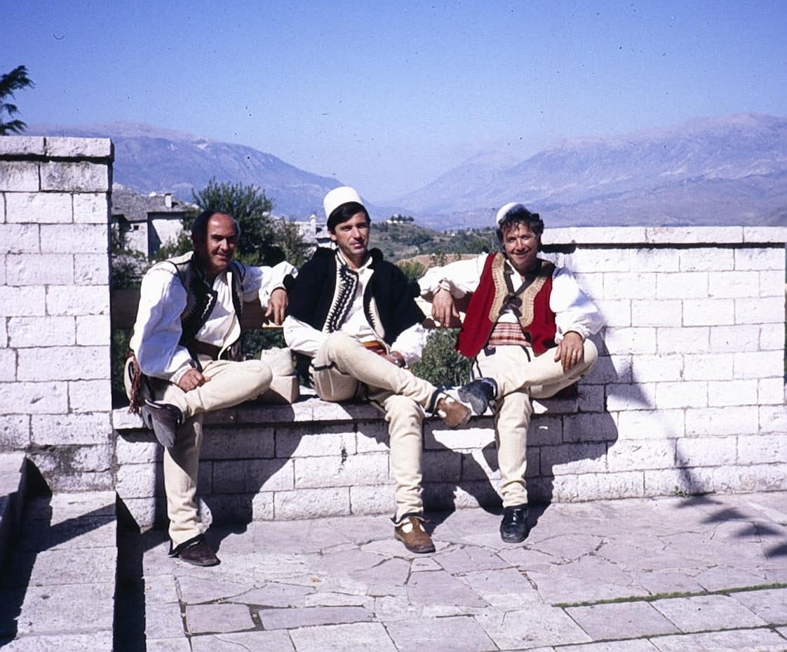 Folk singers in Gjirokastër, October 1988